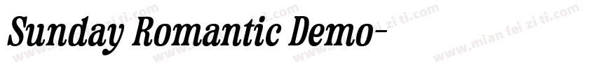 Sunday Romantic Demo字体转换